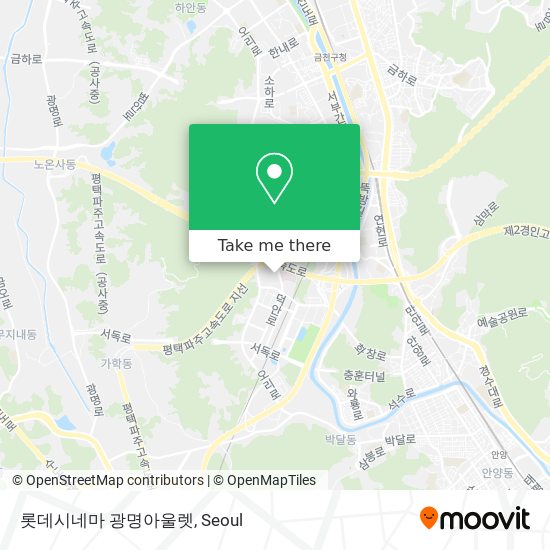 롯데시네마 광명아울렛 map