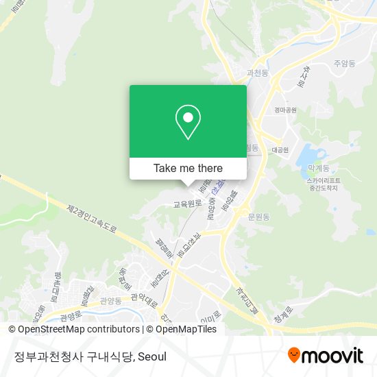 정부과천청사 구내식당 map