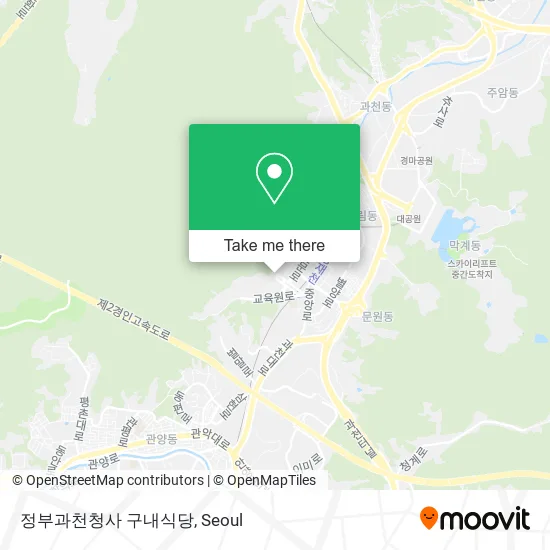 정부과천청사 구내식당 map