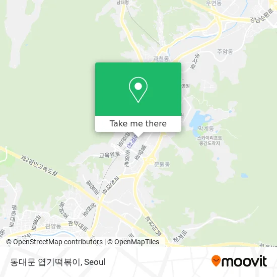 동대문 엽기떡볶이 map