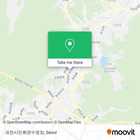 과천시민회관수영장 map