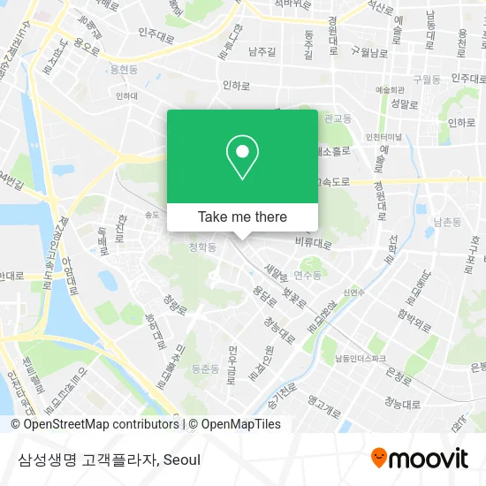 삼성생명 고객플라자 map