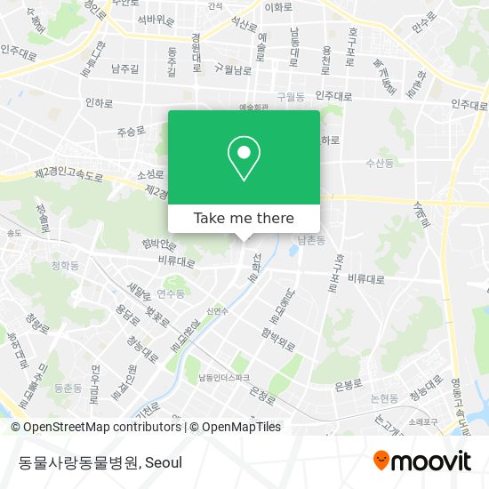 동물사랑동물병원 map
