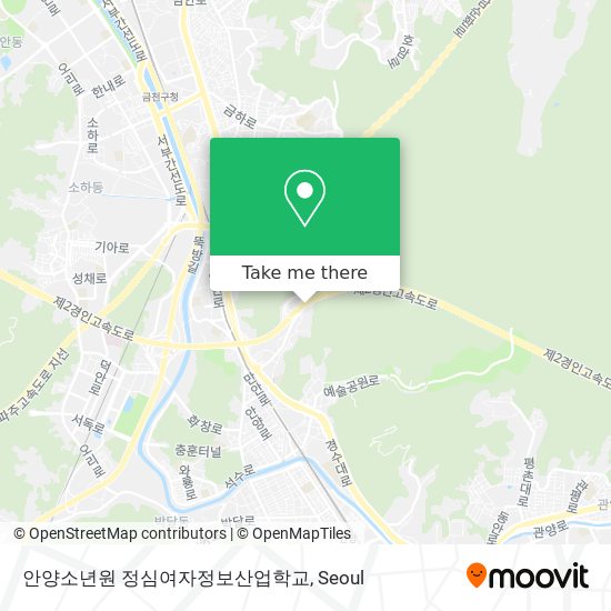 안양소년원 정심여자정보산업학교 map