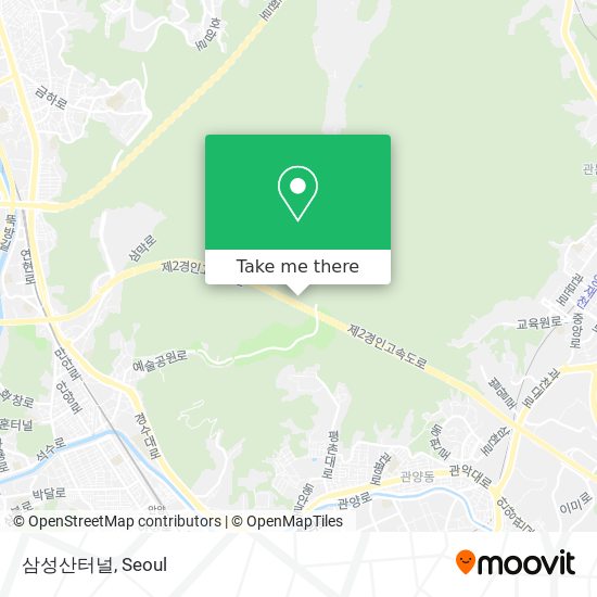 삼성산터널 map