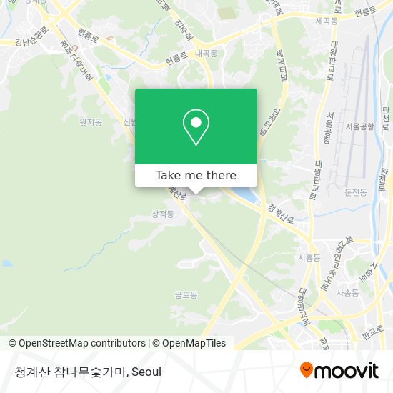 청계산 참나무숯가마 map