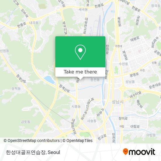 한성대골프연습장 map