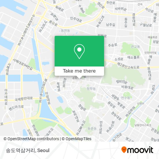 송도역삼거리 map
