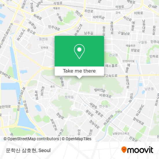 문학산 삼호현 map