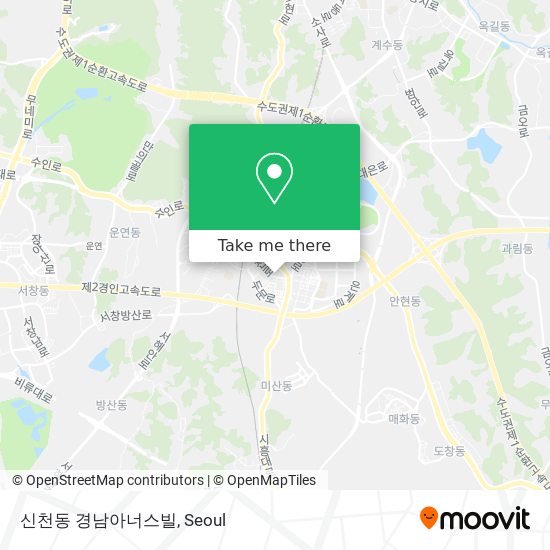 신천동 경남아너스빌 map