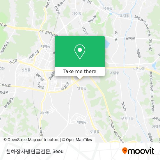 천하장사냉면굴전문 map
