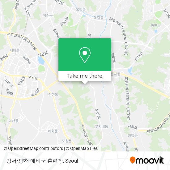 강서•양천 예비군 훈련장 map