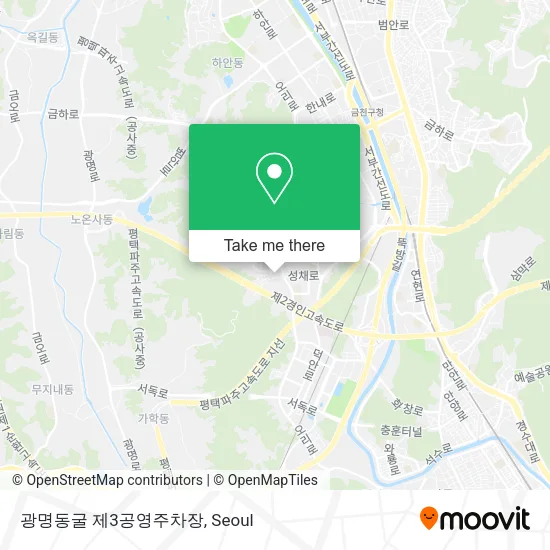 광명동굴 제3공영주차장 map