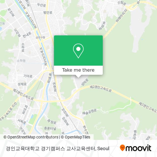 경인교육대학교 경기캠퍼스 교사교육센터 map