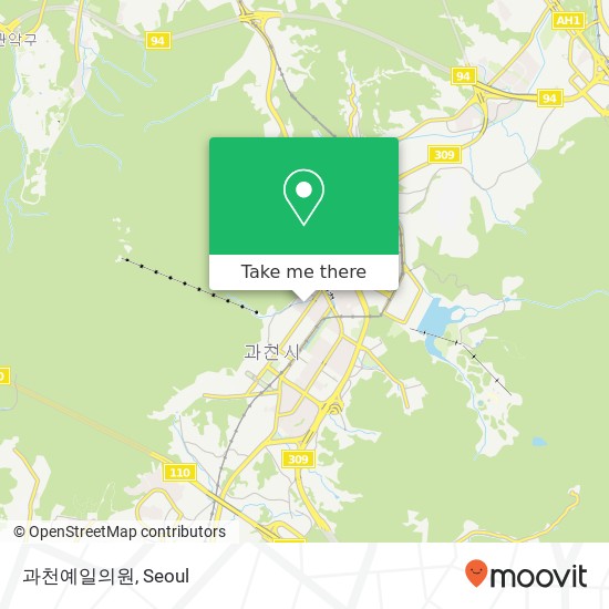 과천예일의원 map