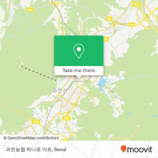 과천농협 하나로 마트 map