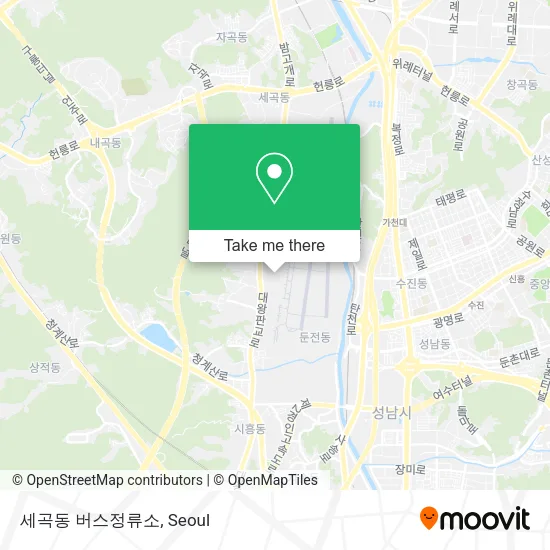 세곡동 버스정류소 map