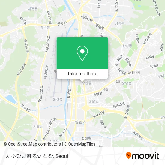 새소망병원 장례식장 map