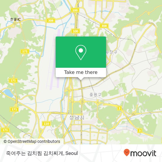 죽여주는 김치찜 김치찌게 map