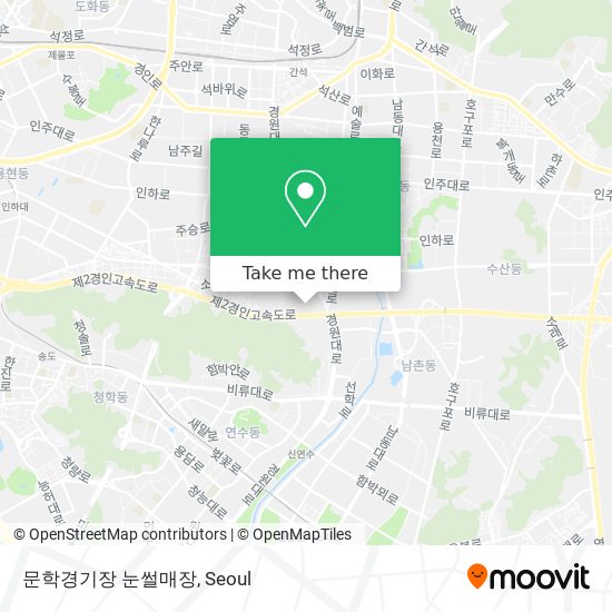 문학경기장 눈썰매장 map