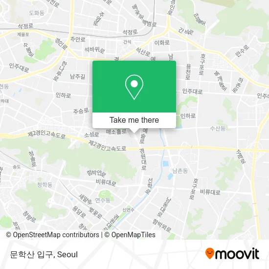 문학산 입구 map