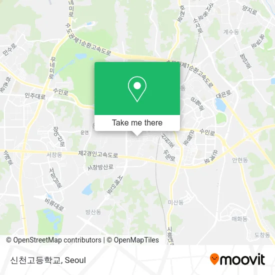 신천고등학교 map