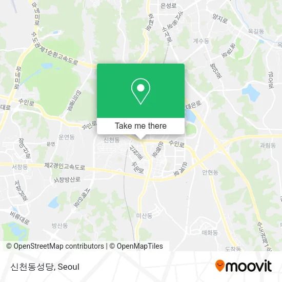 신천동성당 map