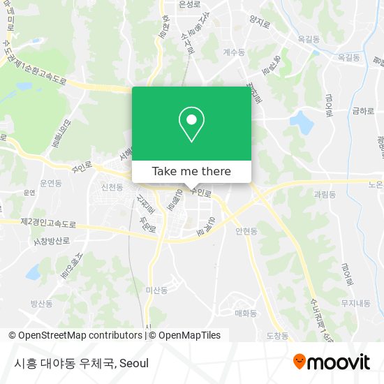 시흥 대야동 우체국 map