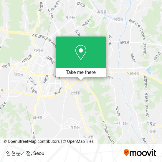 안현분기점 map