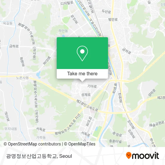 광명정보산업고등학교 map