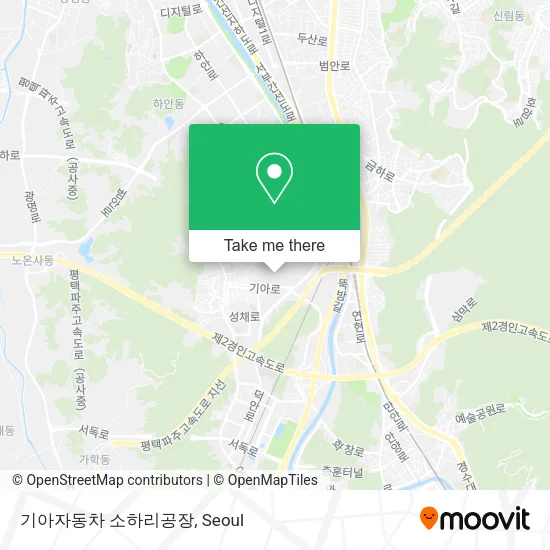 기아자동차 소하리공장 map