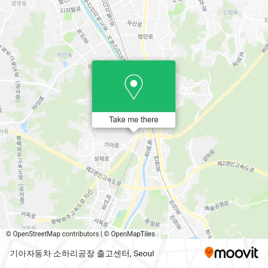 기아자동차 소하리공장 출고센터 map