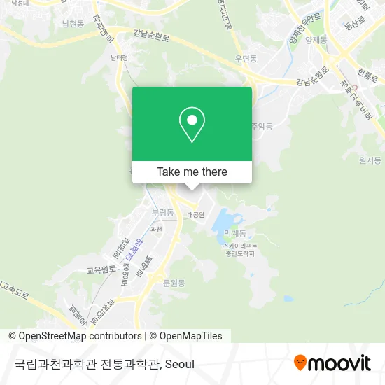국립과천과학관 전통과학관 map