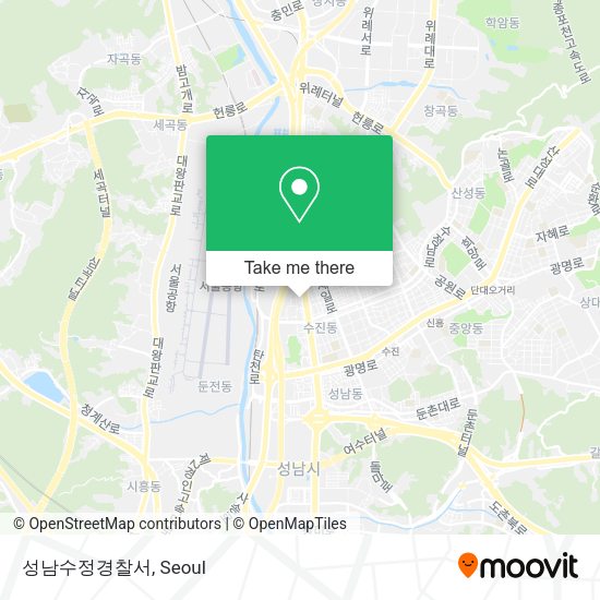 성남수정경찰서 map