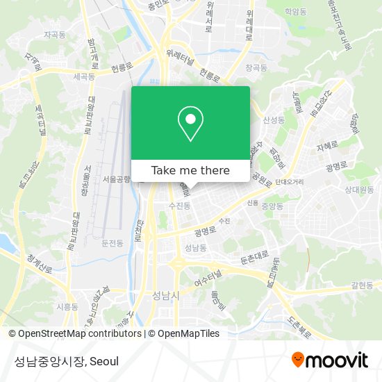 성남중앙시장 map