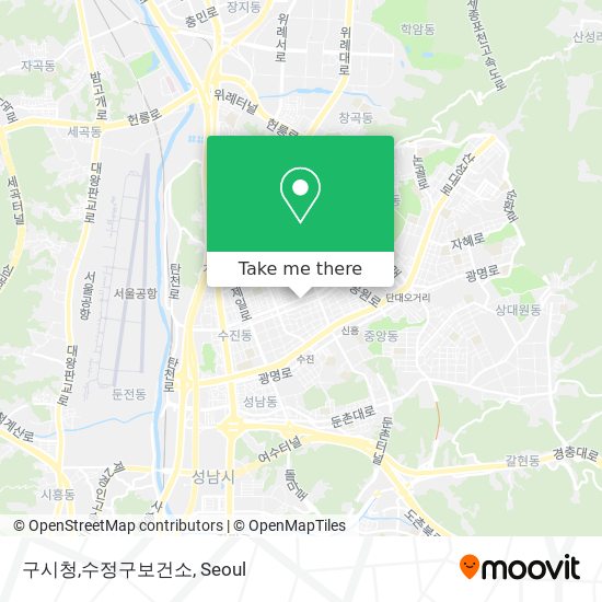 구시청,수정구보건소 map