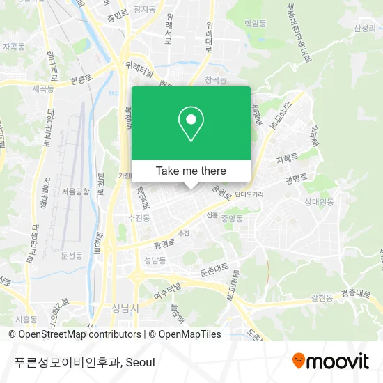 푸른성모이비인후과 map