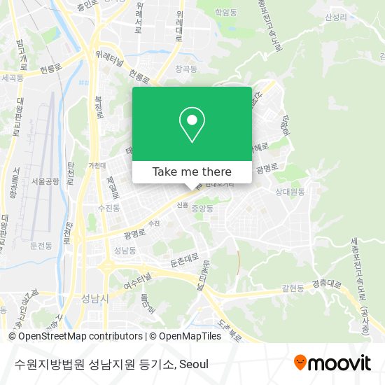 수원지방법원 성남지원 등기소 map