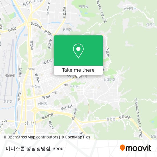 미니스톱 성남광명점 map