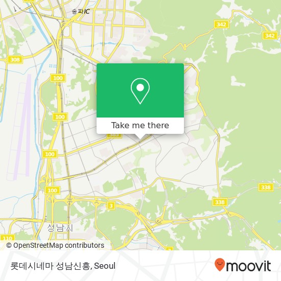롯데시네마 성남신흥 map