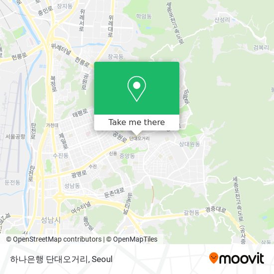 하나은행 단대오거리 map