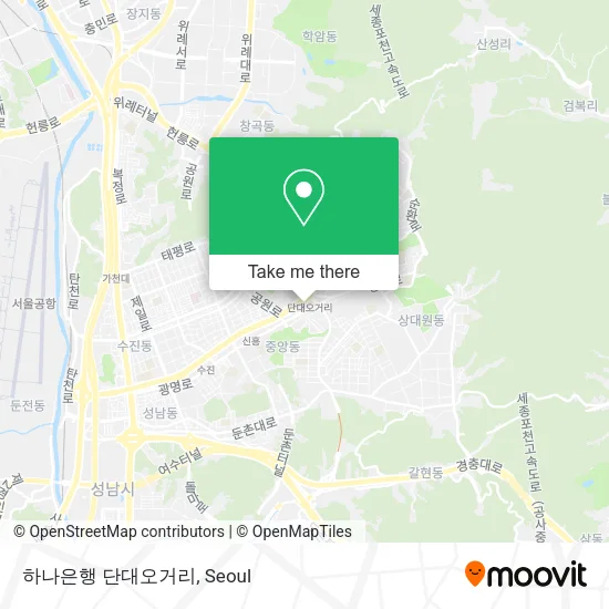 하나은행 단대오거리 map