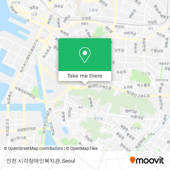 인천 시각장애인복지관 map