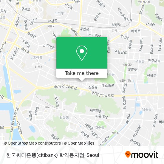 한국씨티은행(citibank) 학익동지점 map