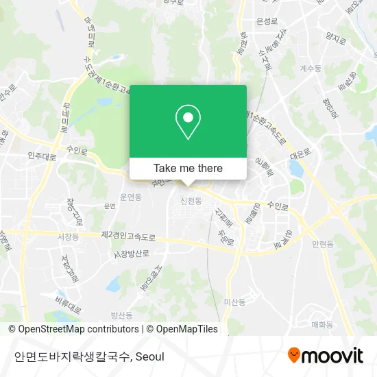 안면도바지락생칼국수 map