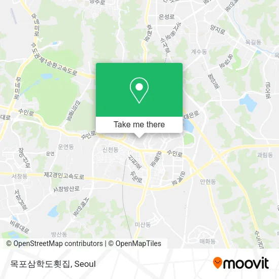 목포삼학도횟집 map