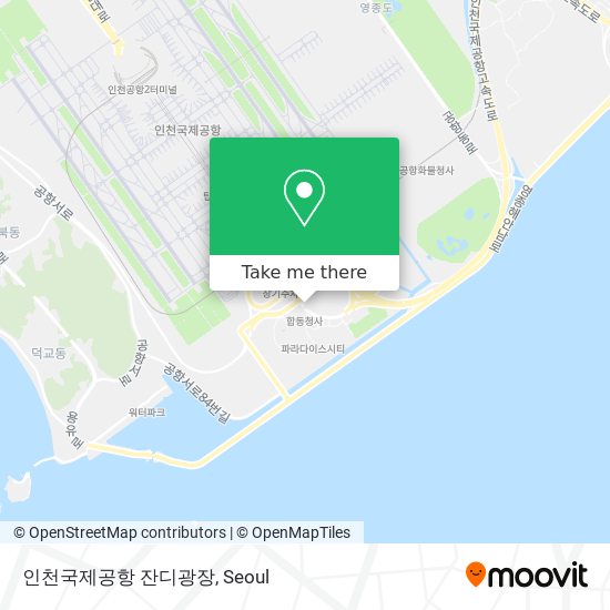 인천국제공항 잔디광장 map