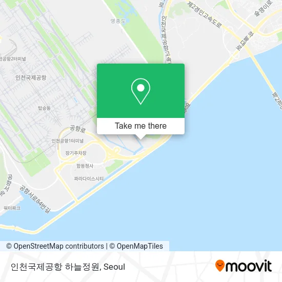 인천국제공항 하늘정원 map