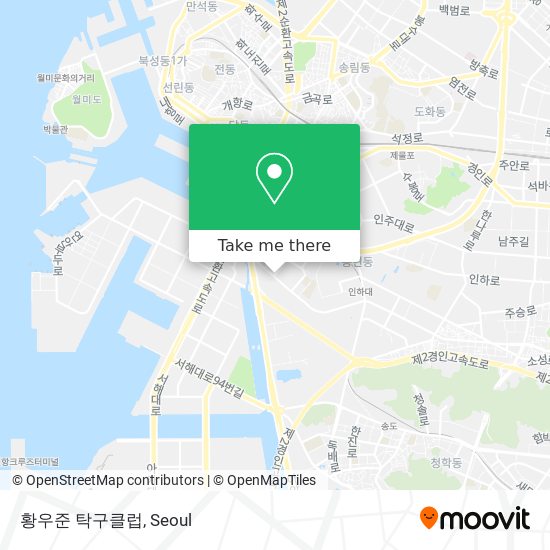 황우준 탁구클럽 map