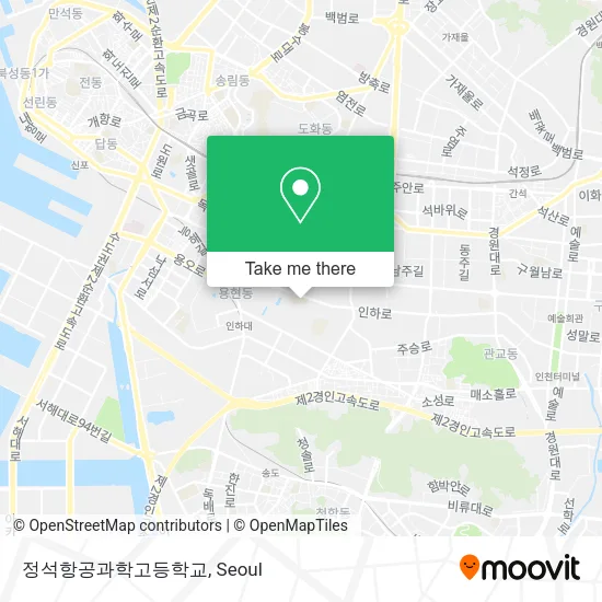 정석항공과학고등학교 map